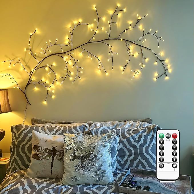 Willow Vine Lights with Remote Control