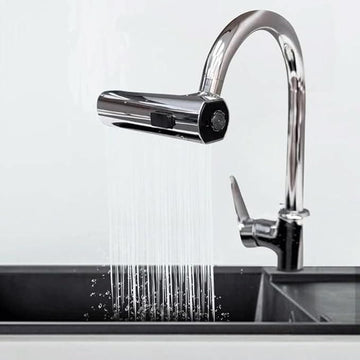 Elevate Your Kitchen with the Ultimate 3 in 1  360 degree Waterfall Faucet!